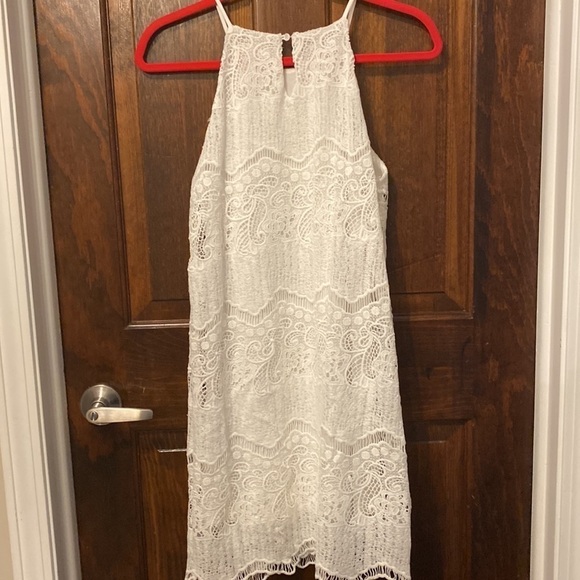 Monteau Spaghetti strap Laced Overlay Dress - Picture 5 of 7